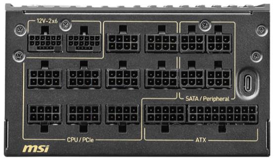 微星 MEG Ai1600T PCIE5 钛金电源即将开售：3999 元，终身质保
