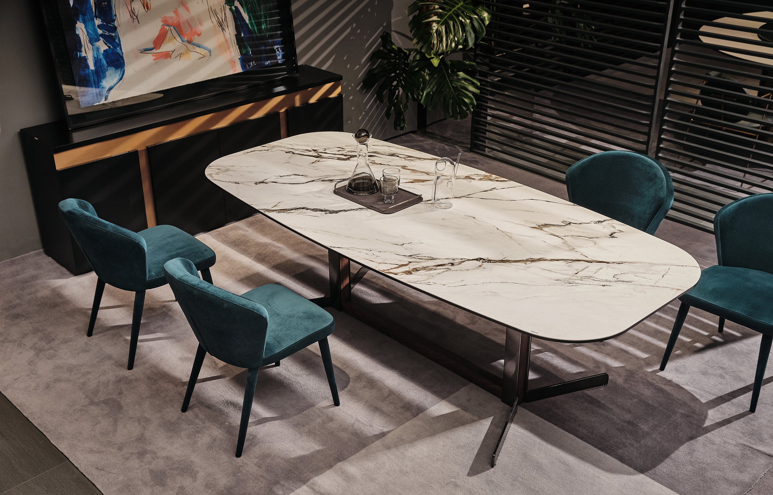 托斯卡纳/tuscan-雕术岩板餐桌