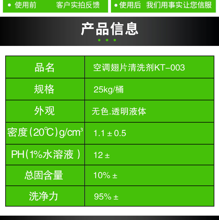 KT-003翅片清洗劑12