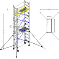 单宽铝合金脚手架