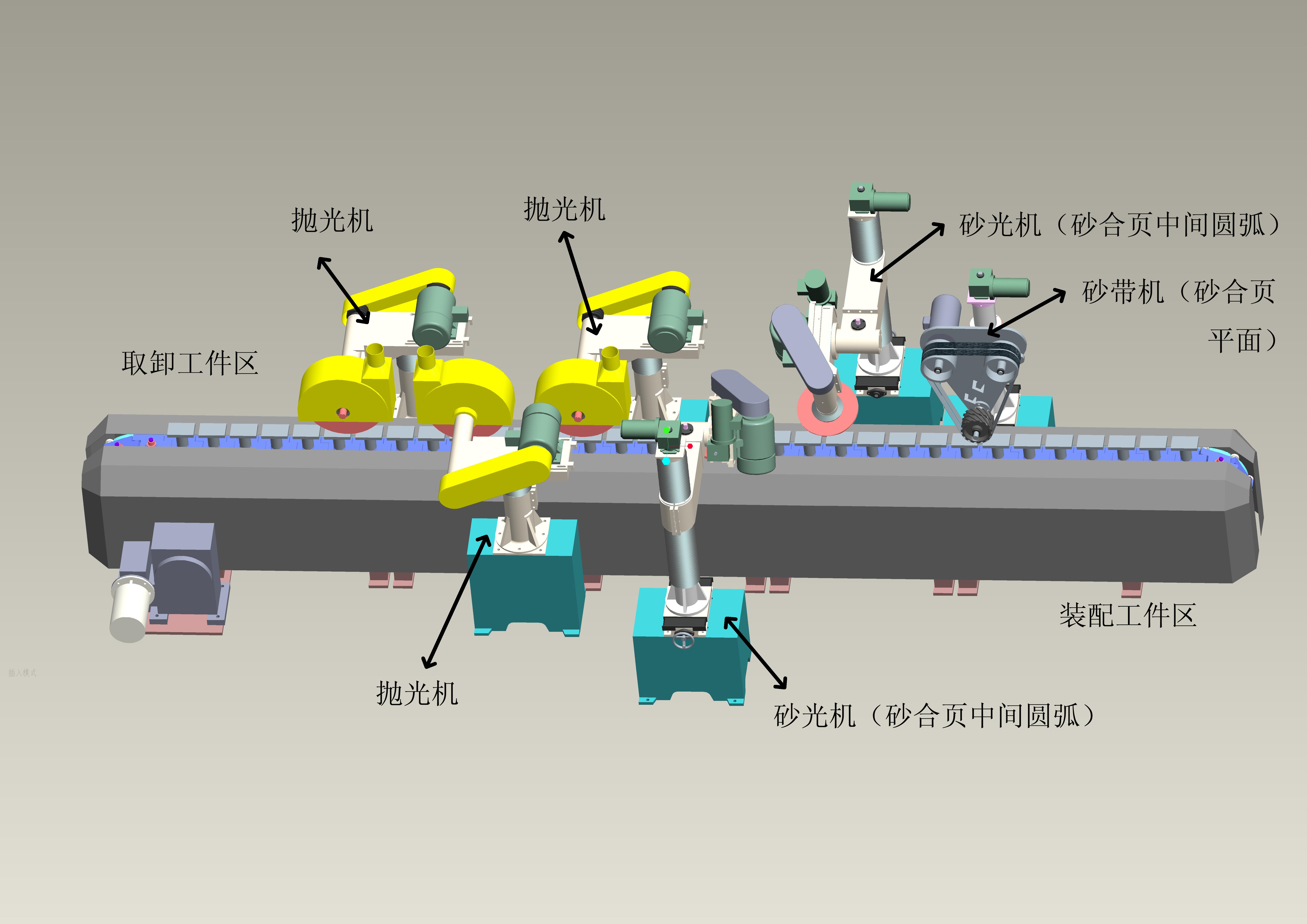 自动化单机定制抛光机图片，打磨机图片