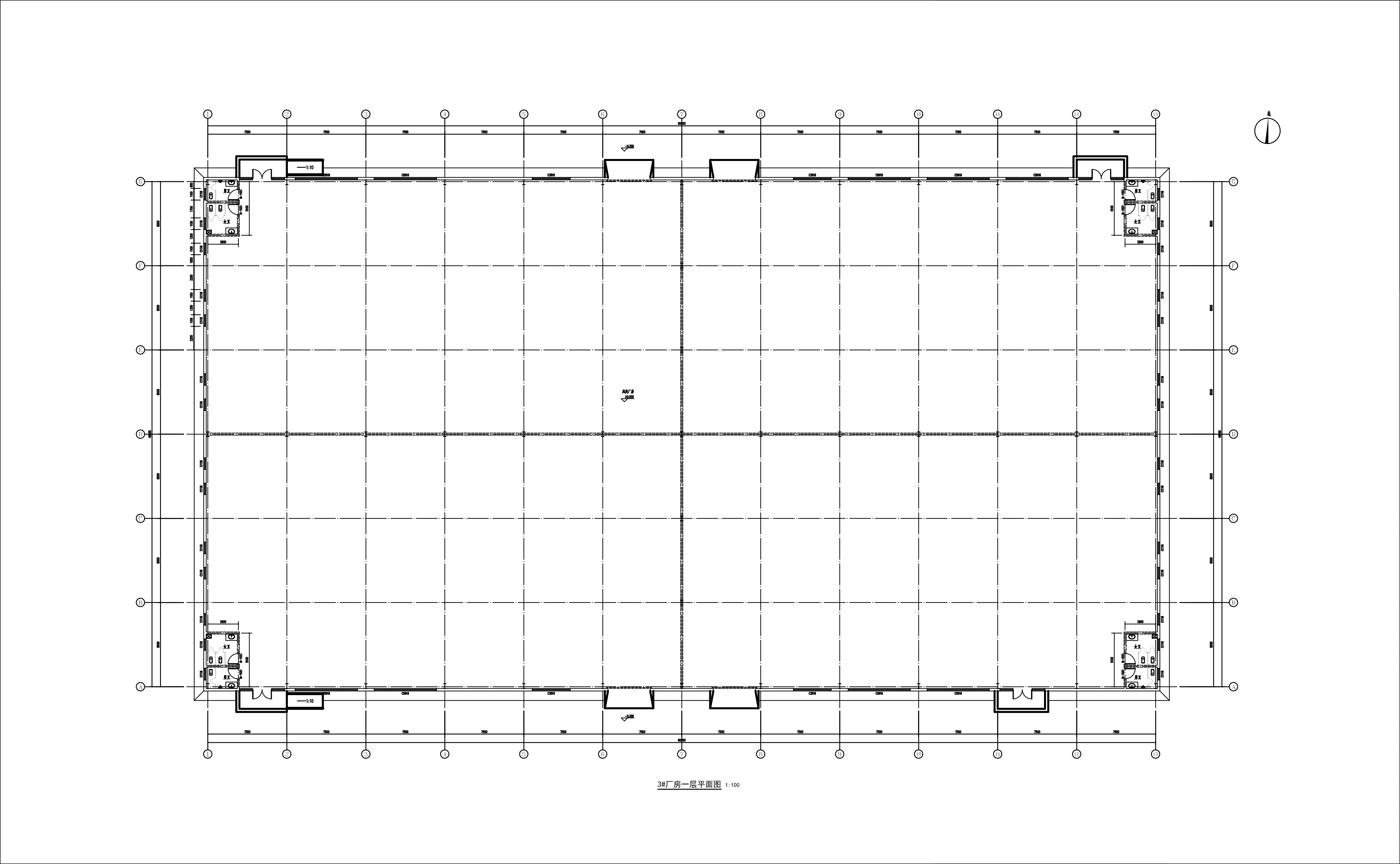 恒海动力3-厂房一层平面图