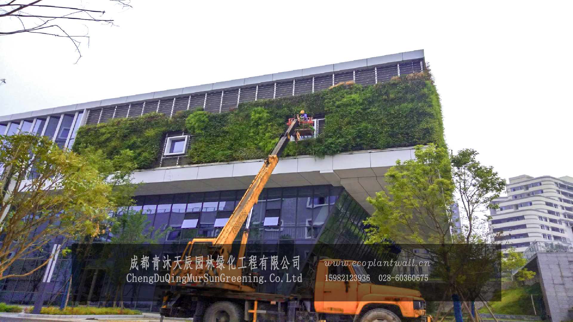 深广工业园生态植物幕墙