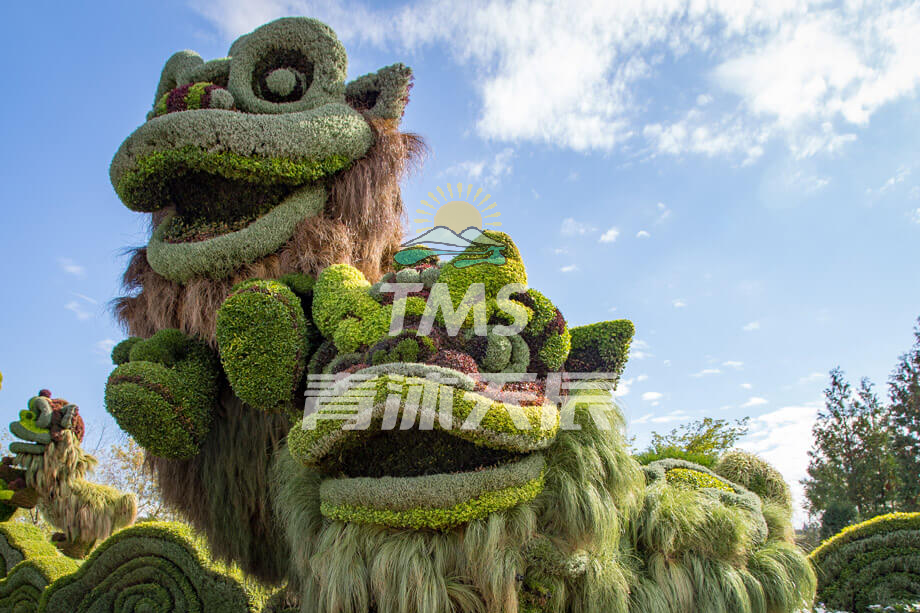 绿色生态文化植物雕塑