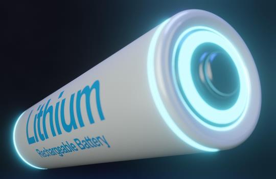 Free battery lithium energy illustration