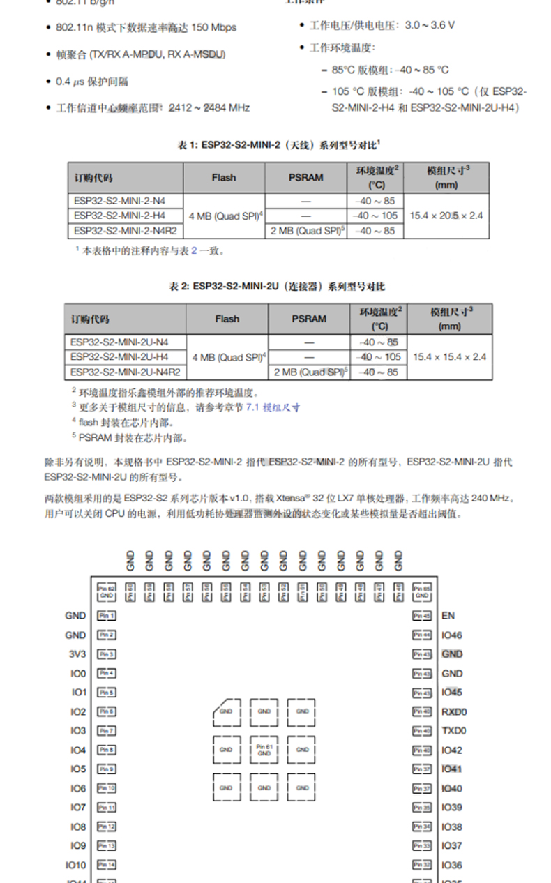 Esp32 s2 mini 2u n4r2 85116 