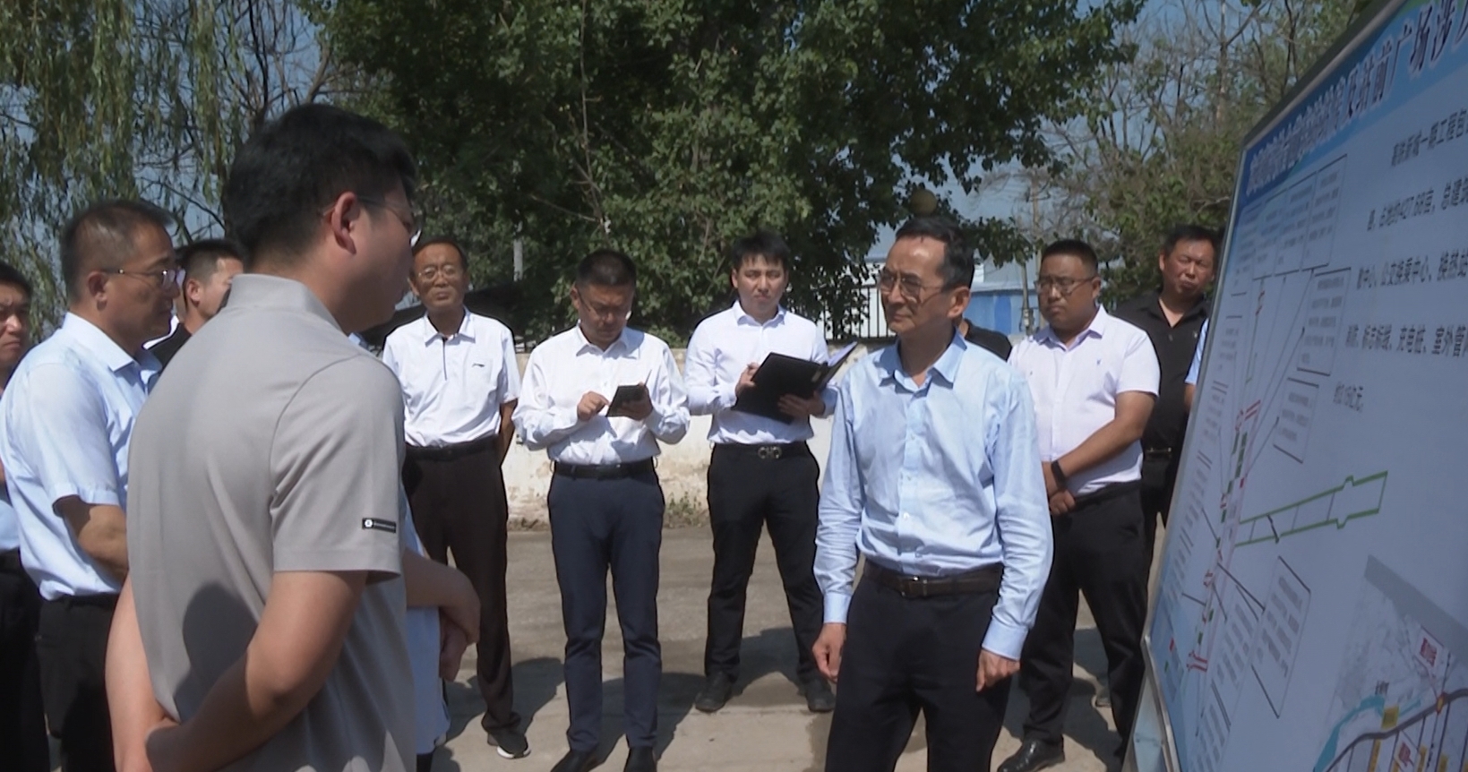 台前县委书记孙庆伟调研重点项目建设