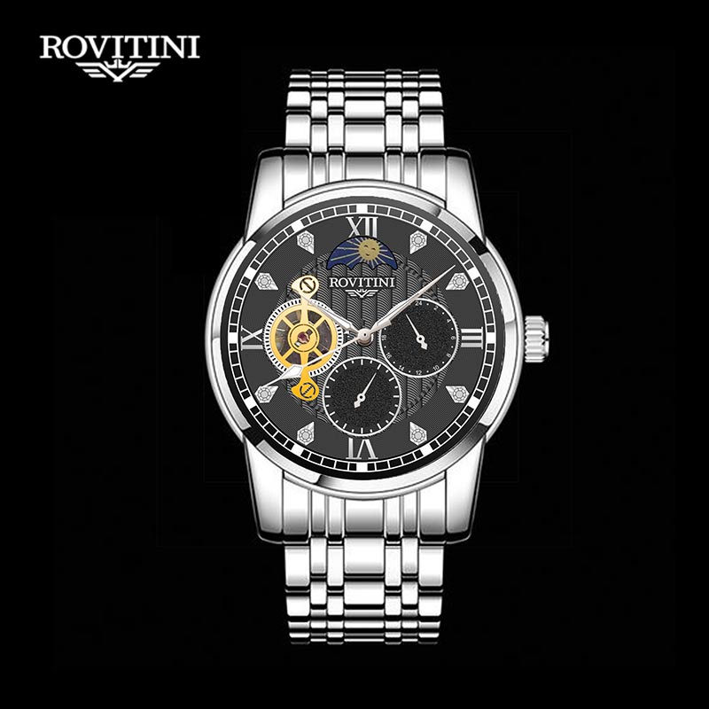 路威天尼(rovitini)尊爵系列男士商务机械腕表-路威天尼(rovitini)