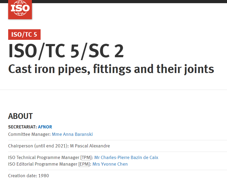 第43届ISO/TC5/SC2“黑色金属管和金属配件/铸铁管、管件及连接件”分技术委员会年会网络会议顺利召开-钢铁标准网