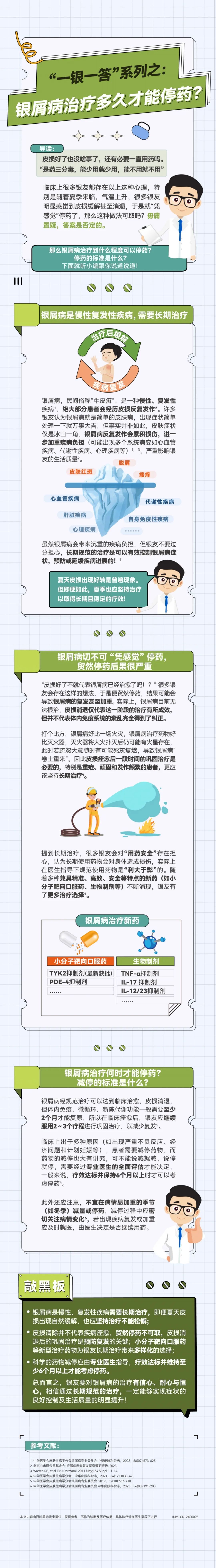 一银一答｜银屑病治疗多久才能停药？