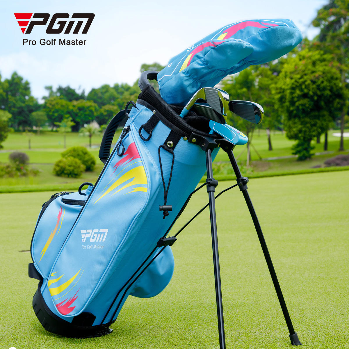 PGM QB203 Youth Golf Stand Bag Triangle Stand 4-Way Club Divider