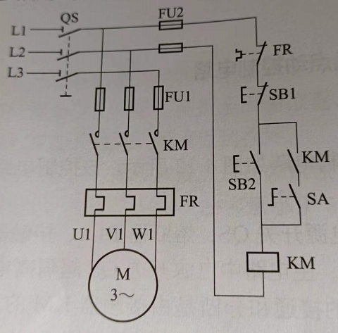 点动和连续控制原理图图片