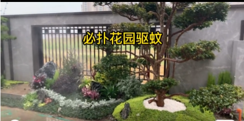 必扑花园福建龙岩别墅庭院驱蚊防蚊案例