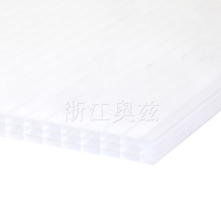 阳光板四层中空聚碳酸酯pc板卡布隆polycarbonatesheet3