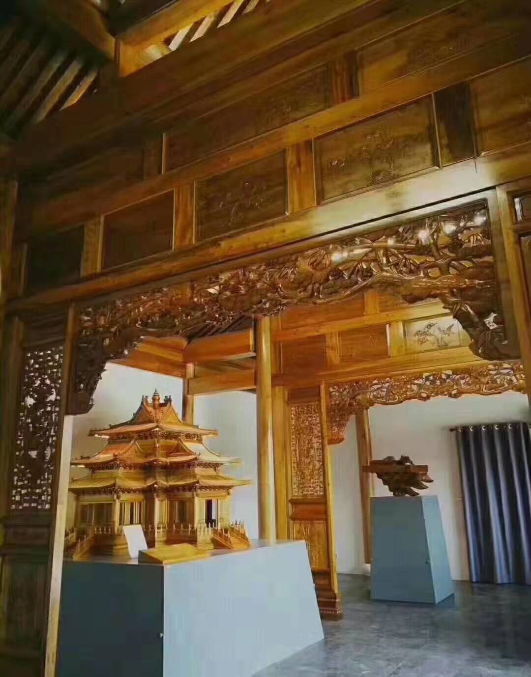 北京金丝楠木建筑房子 四合院子 别墅装修实物效果图