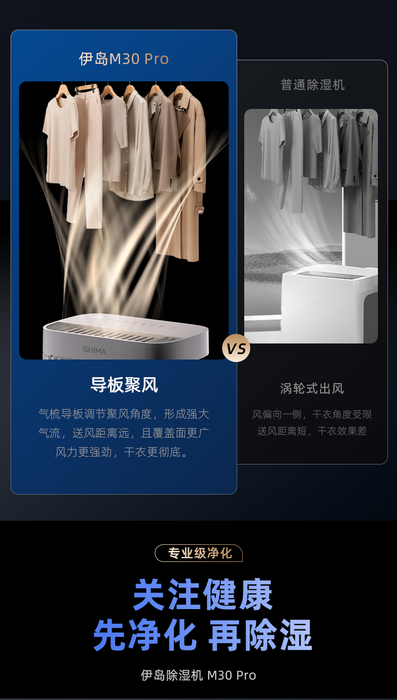 伊岛除湿机-家用除湿机M30PRO