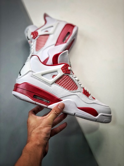 air jordan 4 retro alternate 89 aj4亚特兰大 白红配色