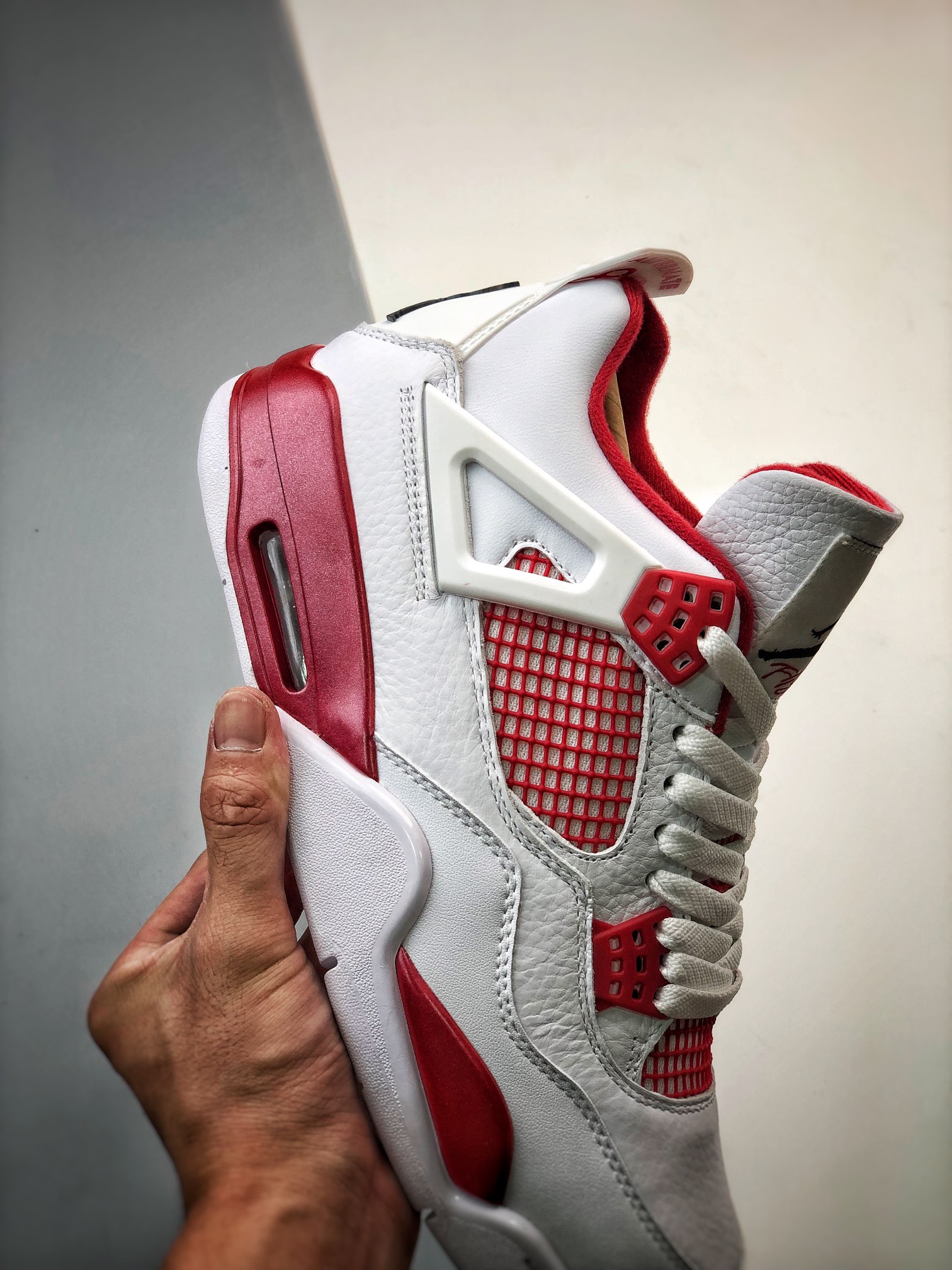 air jordan 4 retro alternate 89 aj4亚特兰大 白红配色