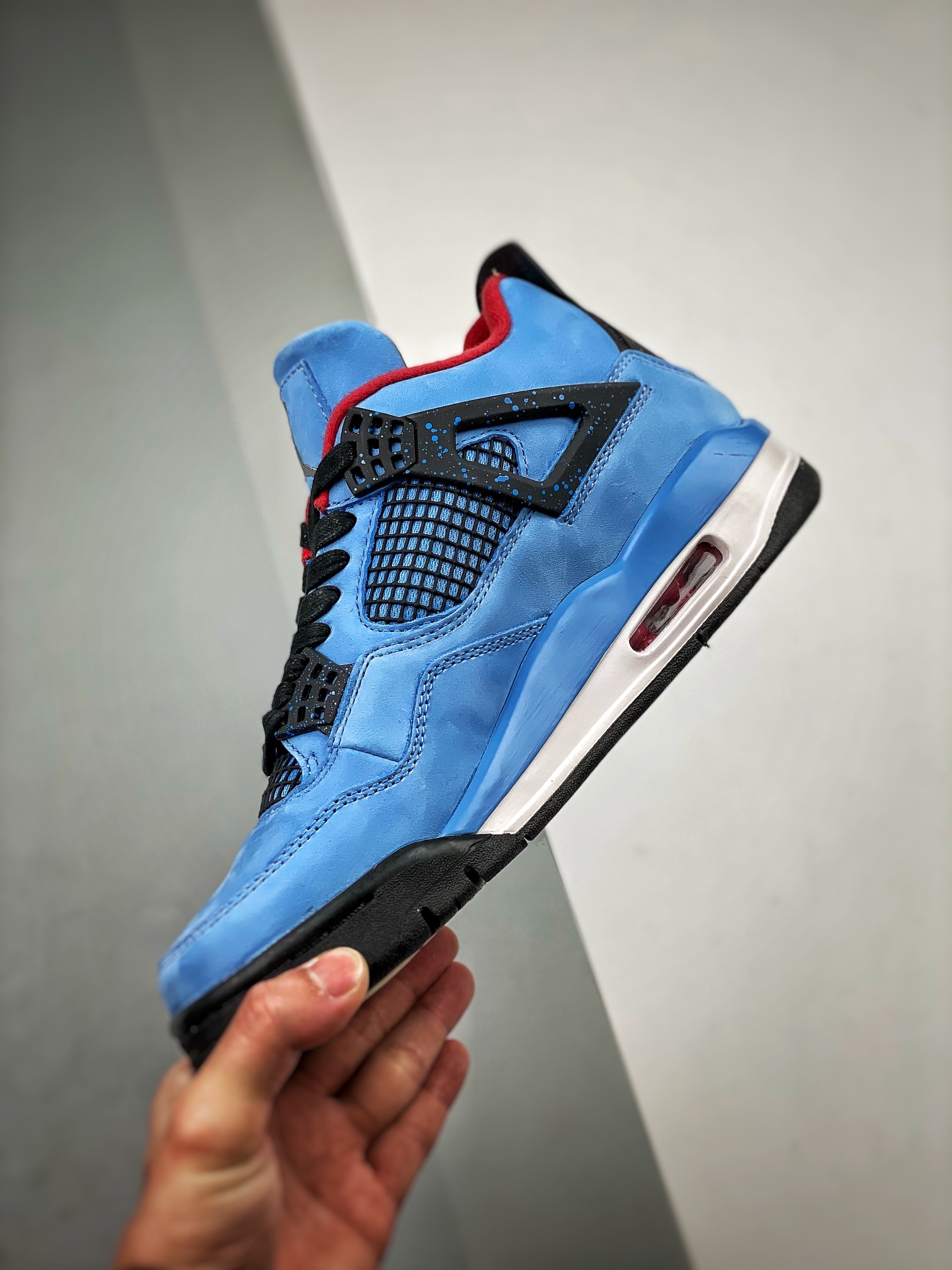 p450 s2纯原 travis scott x air jordan 4 aj4ts蓝麂皮 