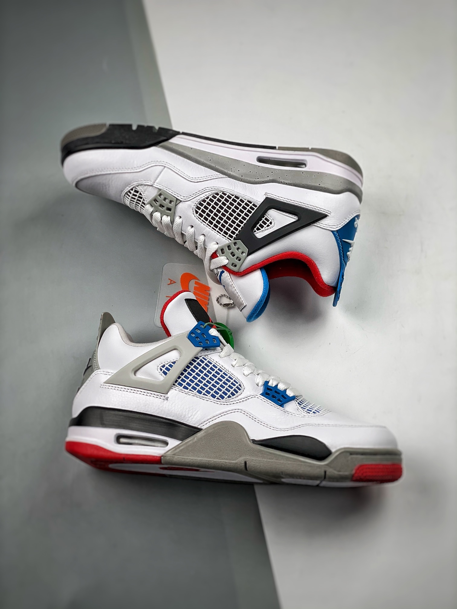 p450 s2纯原 air jordan 4 retro se what the aj4红蓝鸳鸯