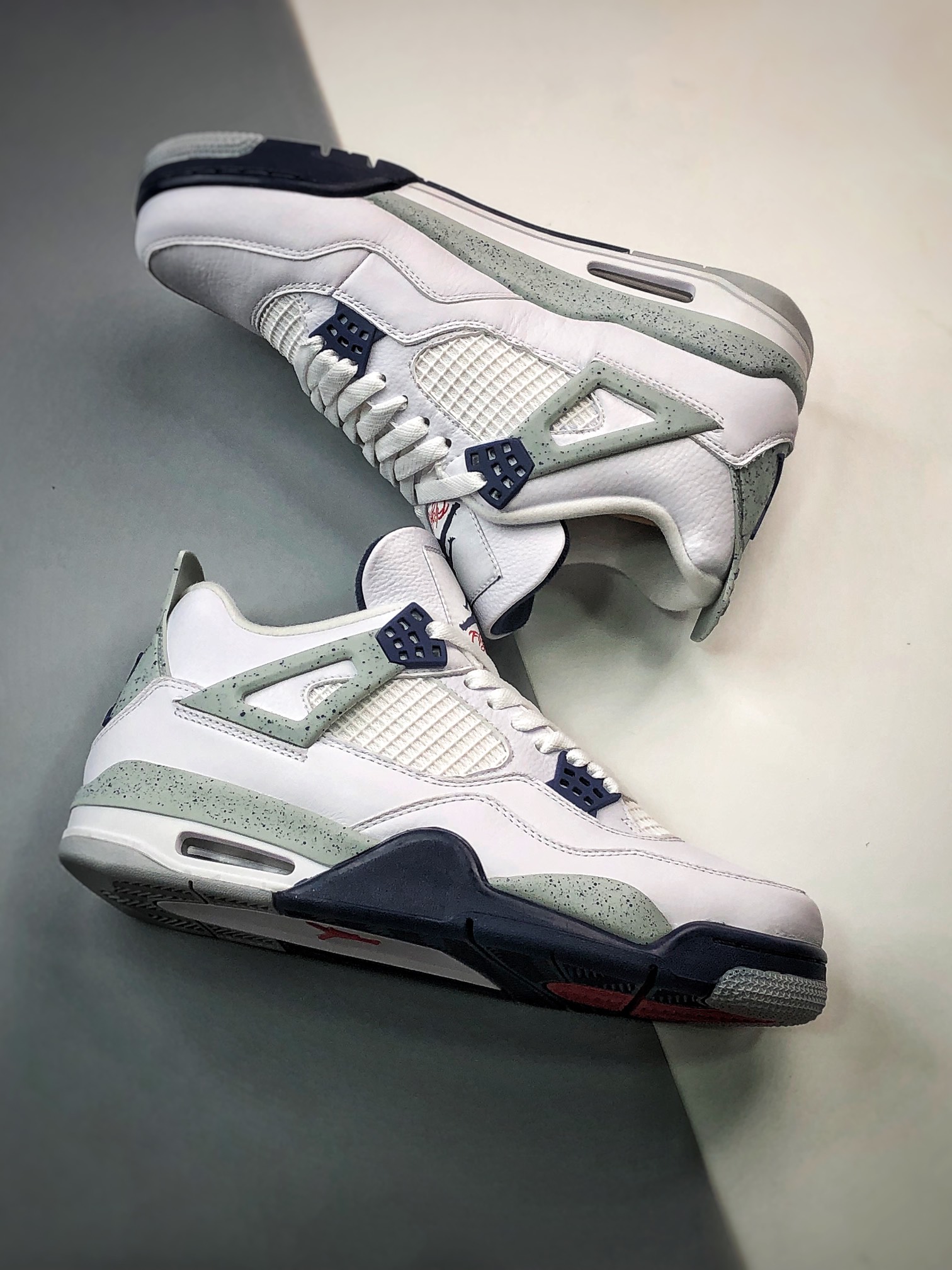 air jordan 4 retromidnight navy aj4 白蓝/午夜蓝