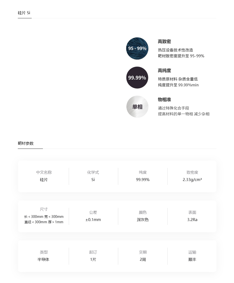 硅片Si