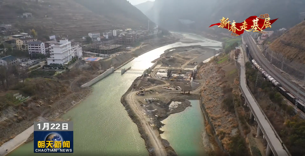 长江水利承建的朝天城区生态闸坝工程建设有序推进
