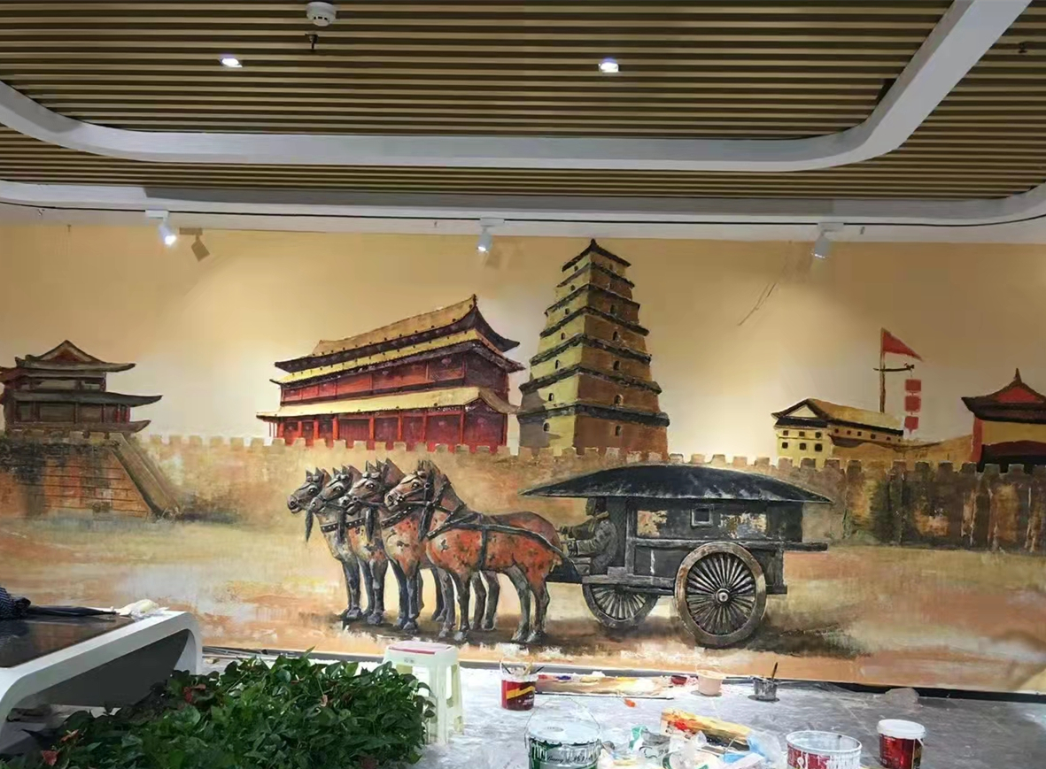 村史馆壁画彩绘---展示历史文化，留住美丽乡愁