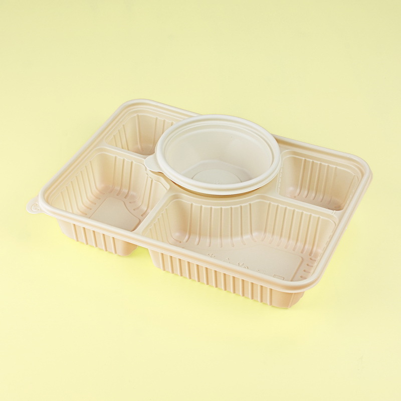 可降解餐盒环保一次性餐具玉米淀粉二三四