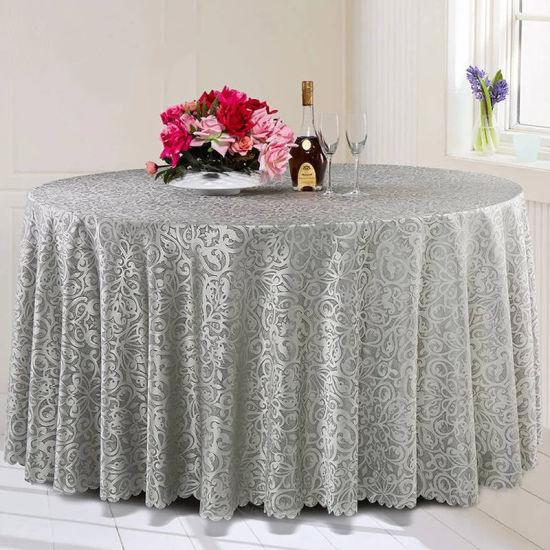 Polyester-Hotel-Embroidered-Round-Jacquard-Table-Cover