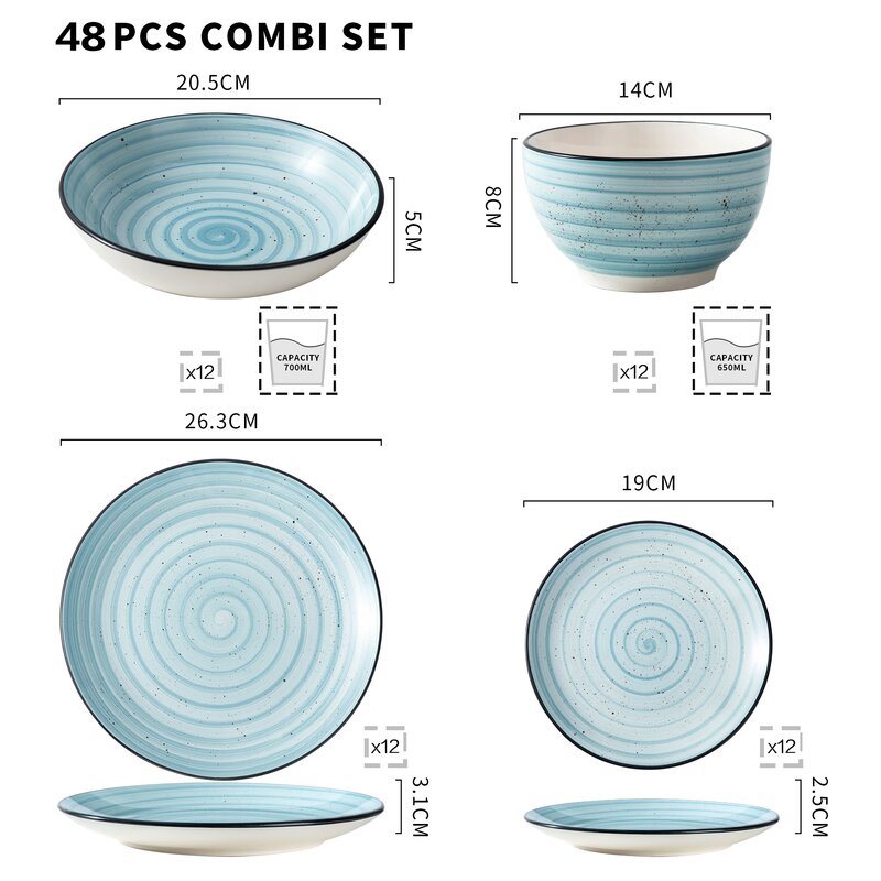 Bonbon-Green-48-Pieces-Stoneware-Handpainted-Spirals-Pattern-Dinnerware-Set-With-Dinner-_Dessert-_Soup-Plate_Bowl,-Service-For-12-1