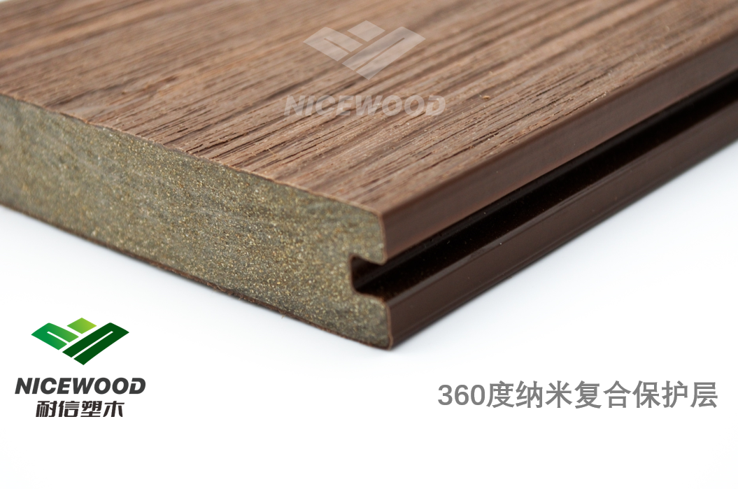 共挤塑木地板特点-表面360度保护层包覆