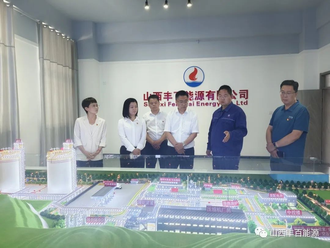 共青团临汾市委书记李军杰莅临山西丰百能源有限公司参观指导