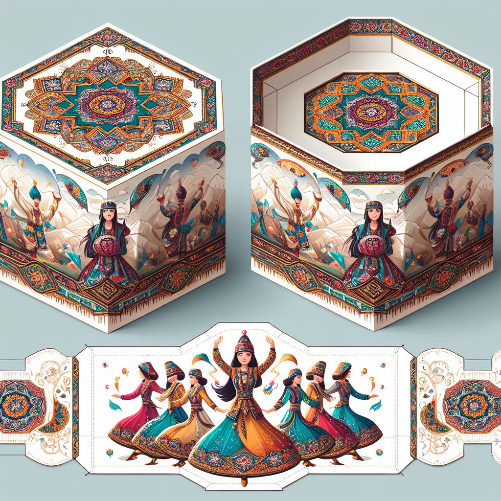哈萨克族包装设计-哈萨克元素文化文创礼盒设计
