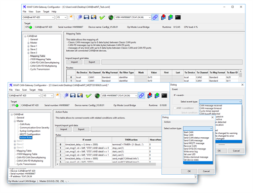 CANatNet NT &amp; CANbridge NT Tool