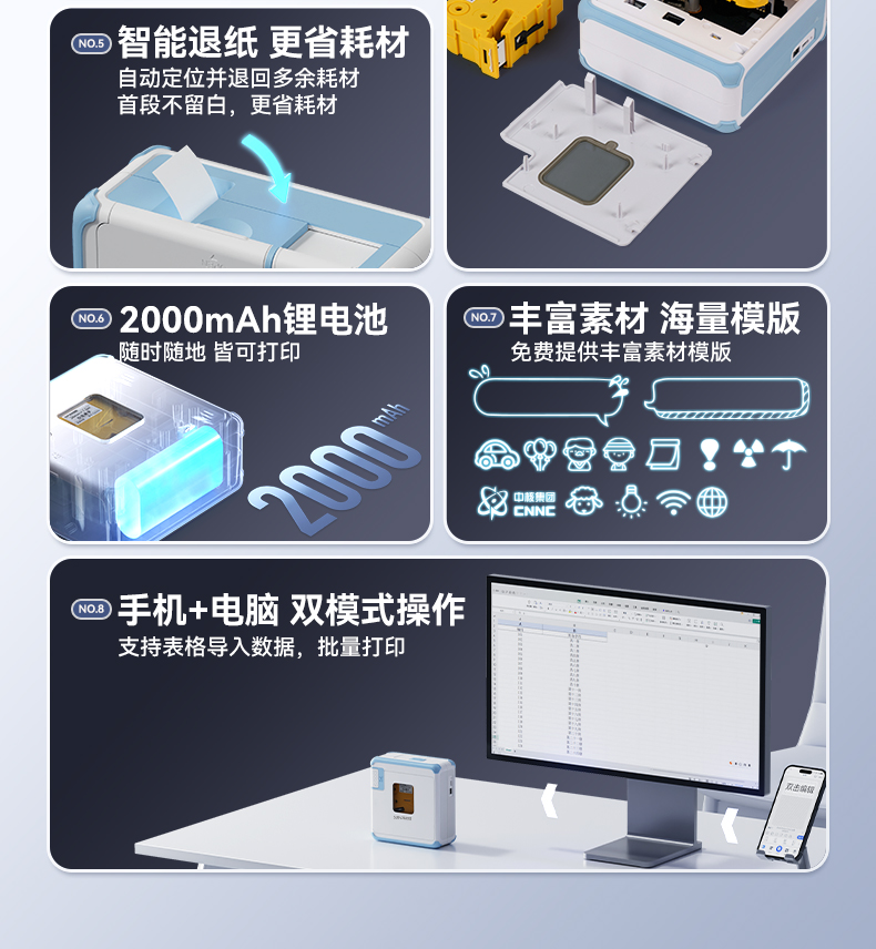 硕方G21小型智能宽幅热转印标签机