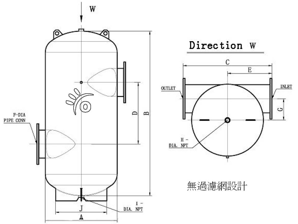 水分离器尺寸图