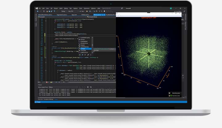 LightningChart .NET 开发人员图表组件