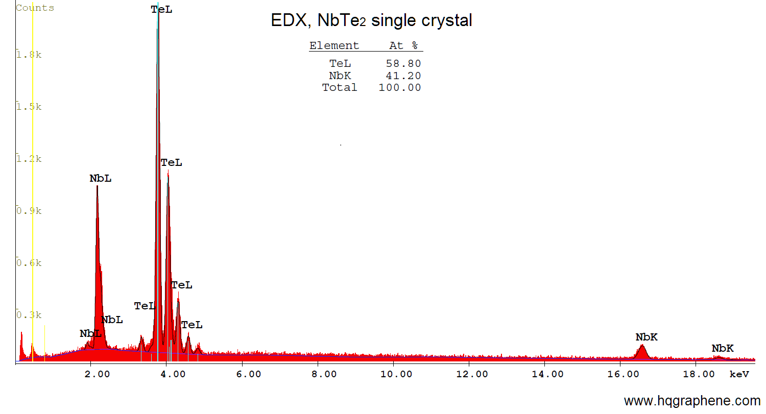 NbTe2-EDX