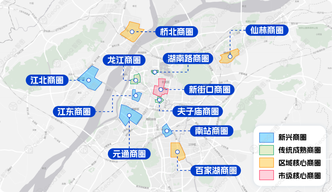 2021南京商圈分布图图片