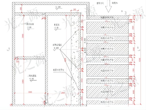 建筑工程洗车机基础施工图片