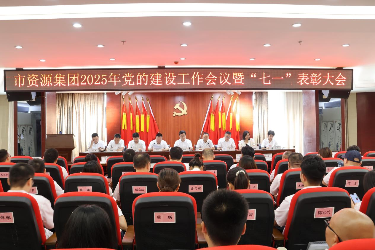 市资源集团召开2025年党的建设工作会议暨“七一”表彰大会