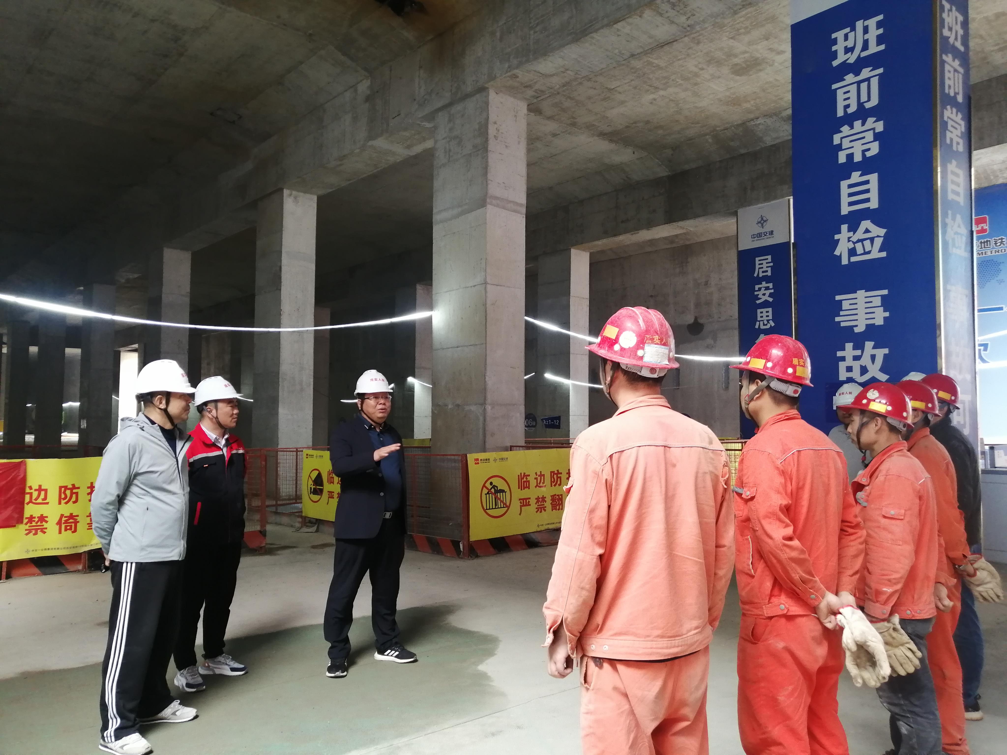 王卫光节后深入施工一线督导检查-陕西盾实人防设备工程有限公司