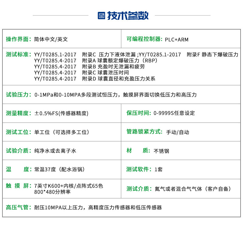 球囊综合性能测试仪