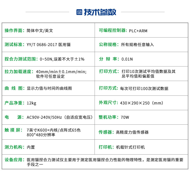 医用镊捏合力测试仪