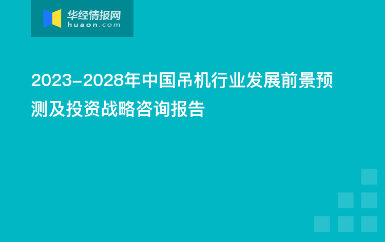 2023-2028年中国吊机行业发展前景预测及投资战略咨询报告