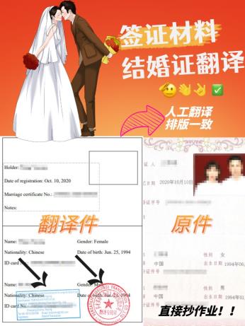 结婚证翻译