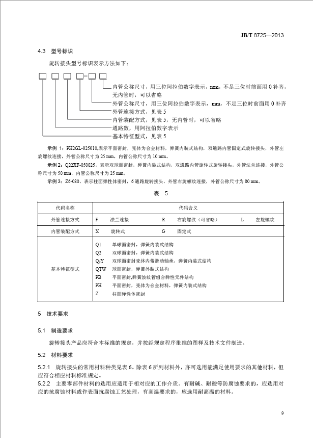旋转接头行业标准10