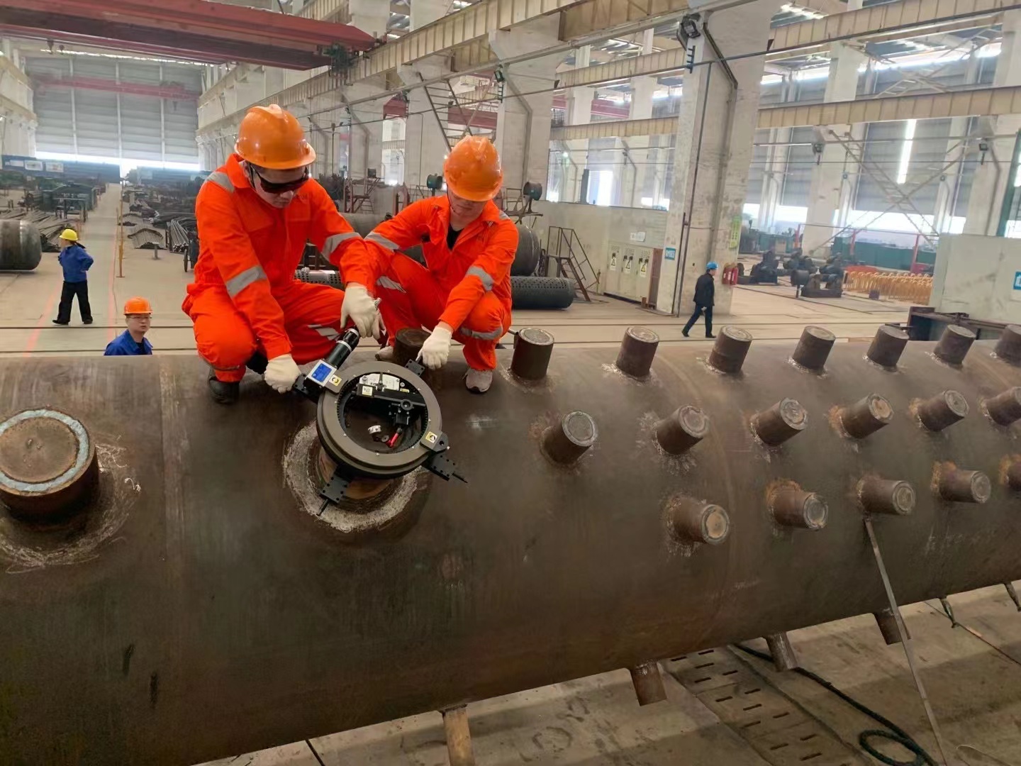 OD Mounted Flange Facing Machine