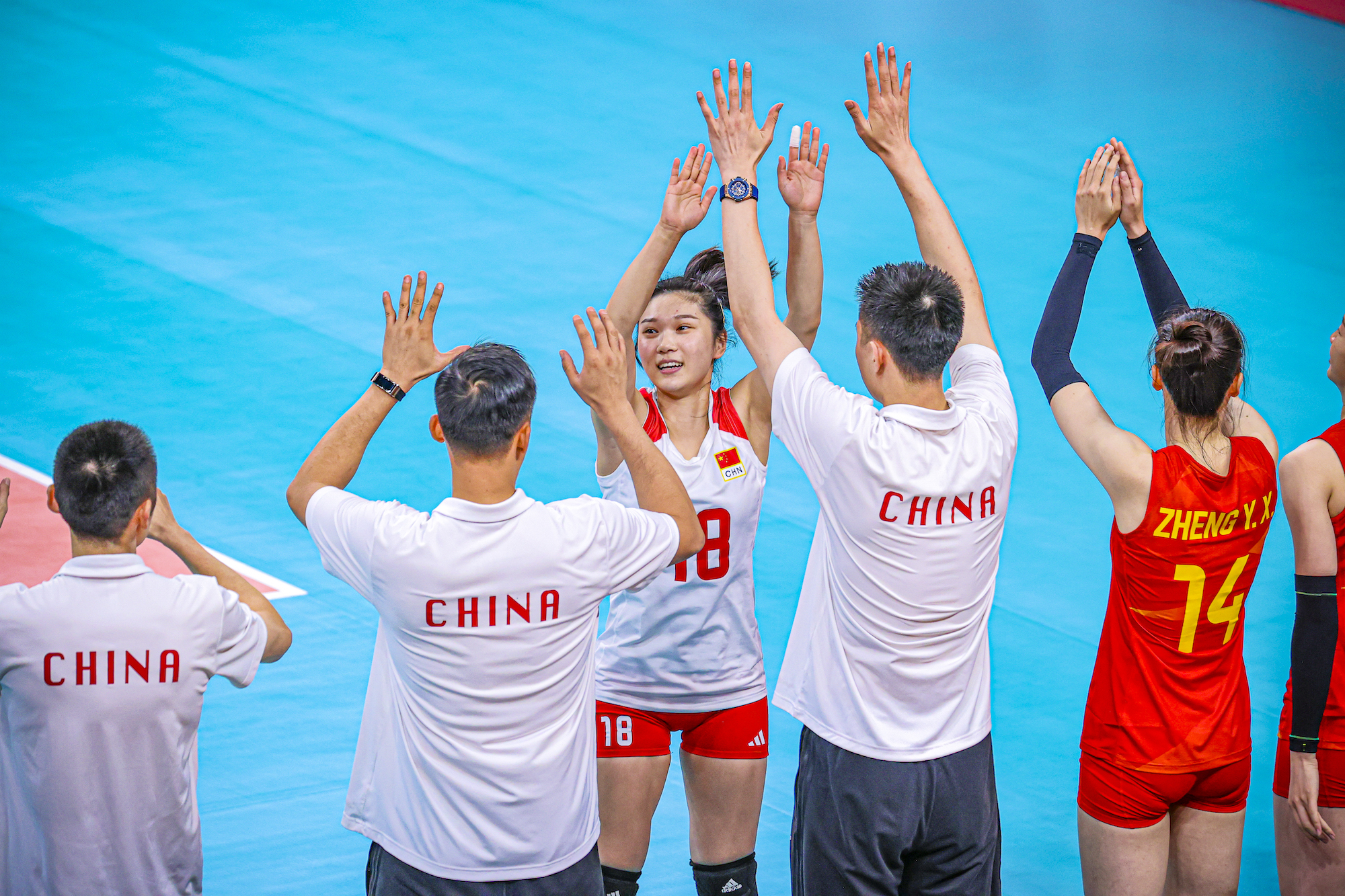 中国排球协会-亚运会中国女排3比0胜朝鲜